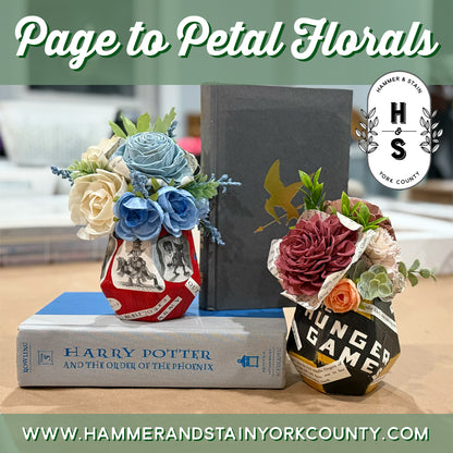 6/18/2026 - Thursday (6pm) Page to Petal Floral Workshop! - TWEENS & TEENS WELCOME