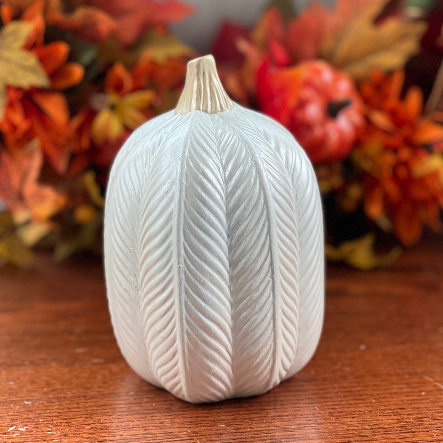 Ceramic Pearl Knit Pumpkin