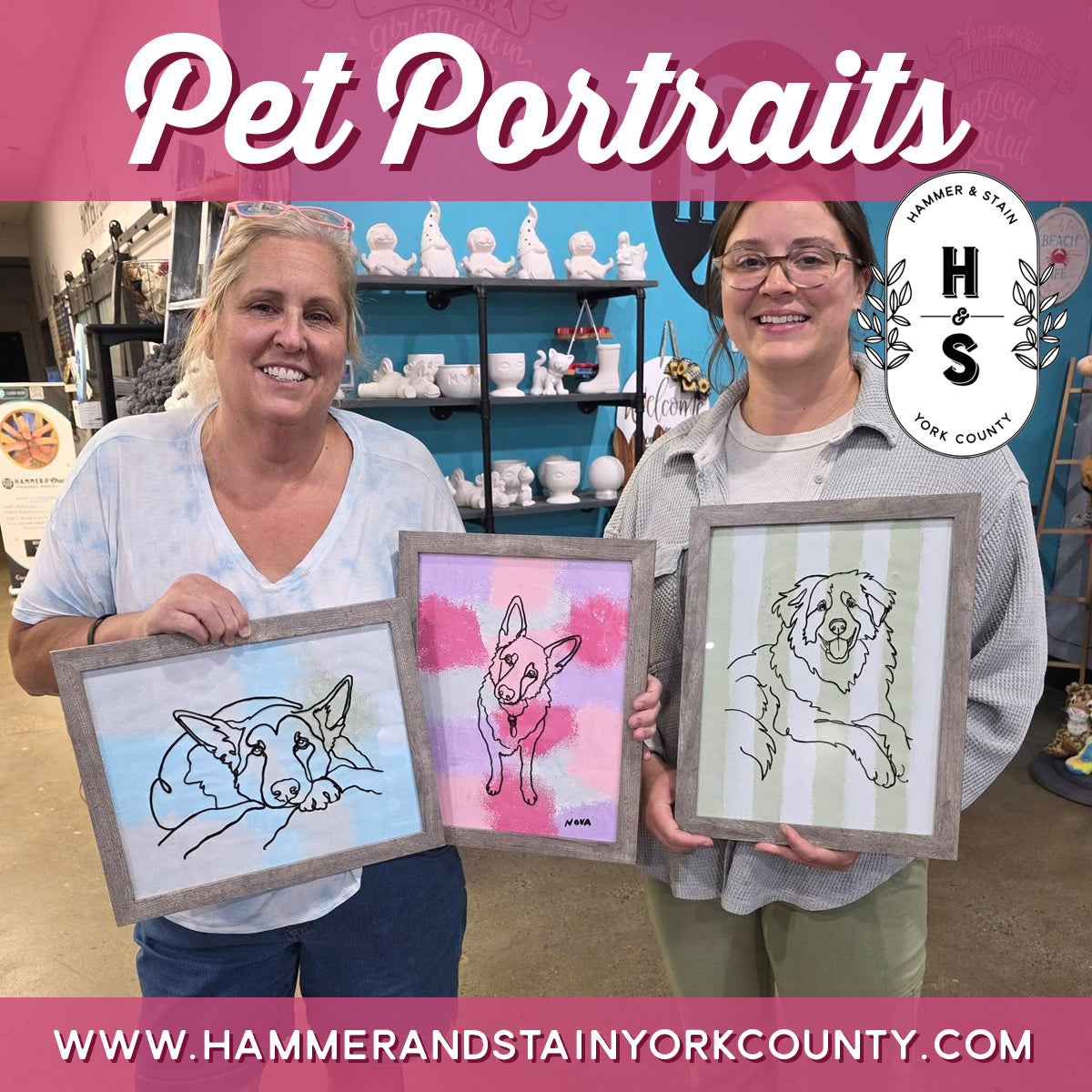8/5/2026 - Wednesday (6:00pm) Custom Pet Portraits Workshop! - TEENS WELCOME!