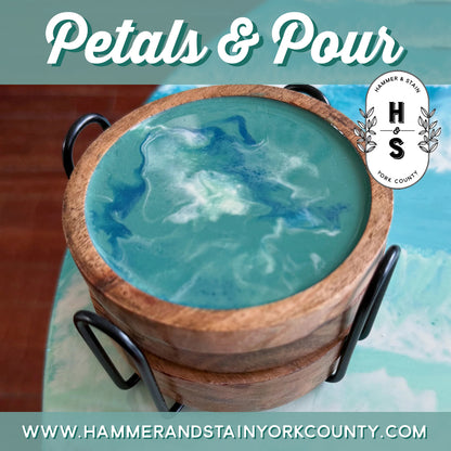 12/7/25 - Sunday (11am) Petals & Pour: Coasters