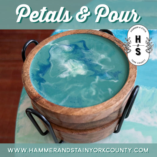 12/7/25 - Sunday (11am) Petals & Pour: Coasters