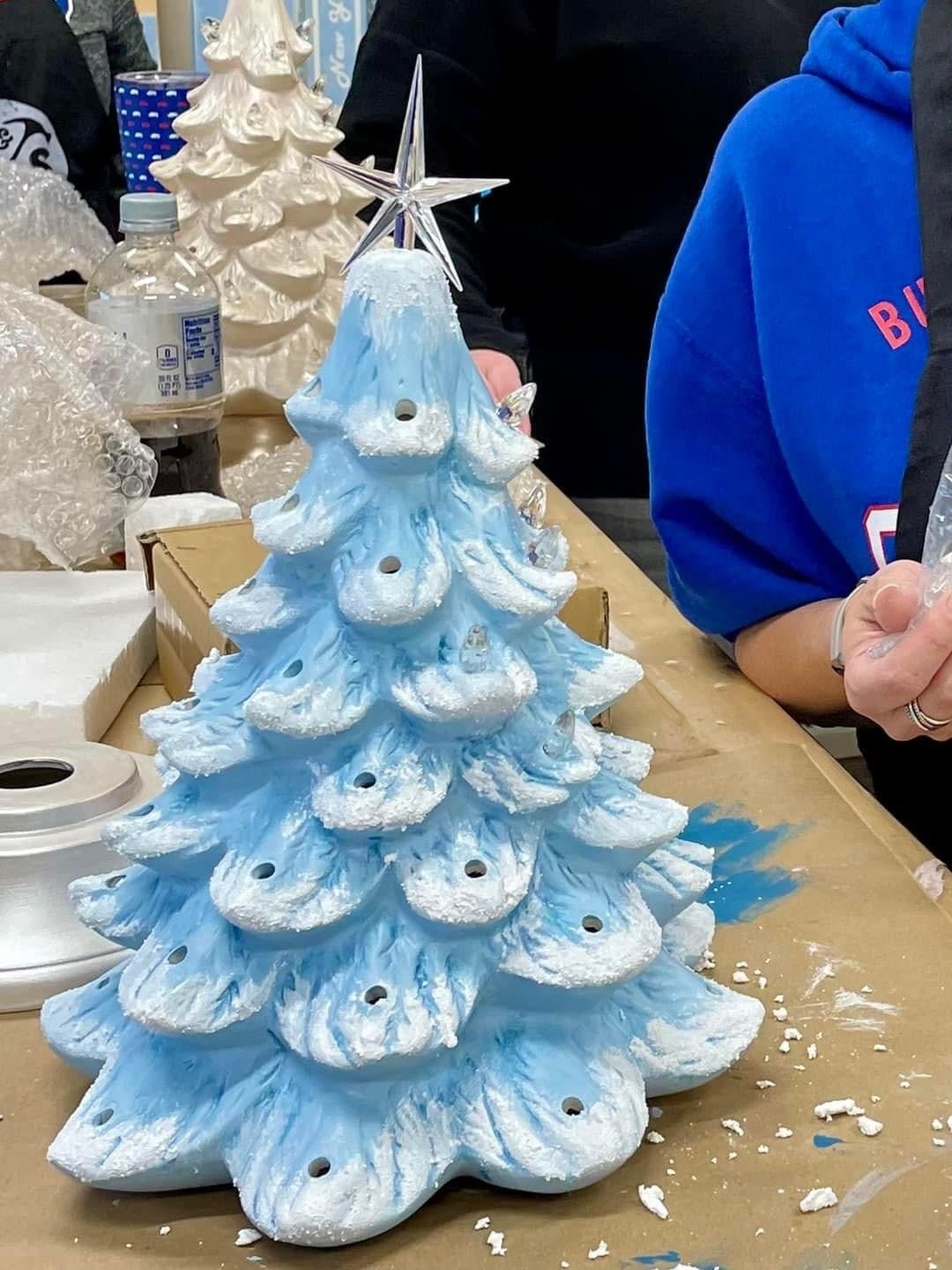 11/16/2024 - Saturday (11am) PYO Nostalgic Ceramic Christmas Tree Workshop!