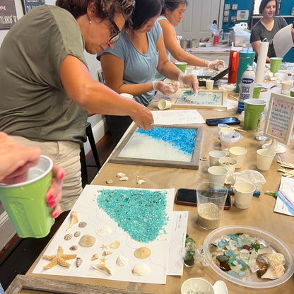 11/20/2024 -  Wednesday (6-8:30pm) NEW Resin Seascape Windows Workshop @ Noble Adult & Community Education