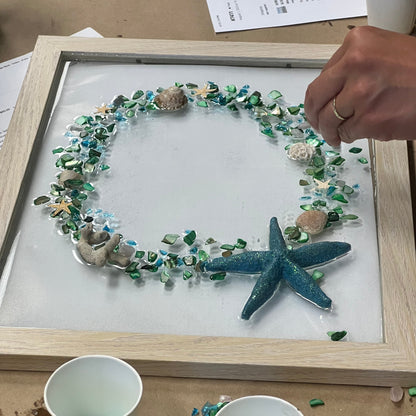 11/20/2024 -  Wednesday (6-8:30pm) NEW Resin Seascape Windows Workshop @ Noble Adult & Community Education