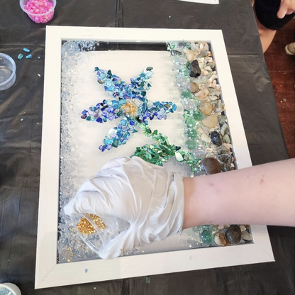 11/20/2024 -  Wednesday (6-8:30pm) NEW Resin Seascape Windows Workshop @ Noble Adult & Community Education