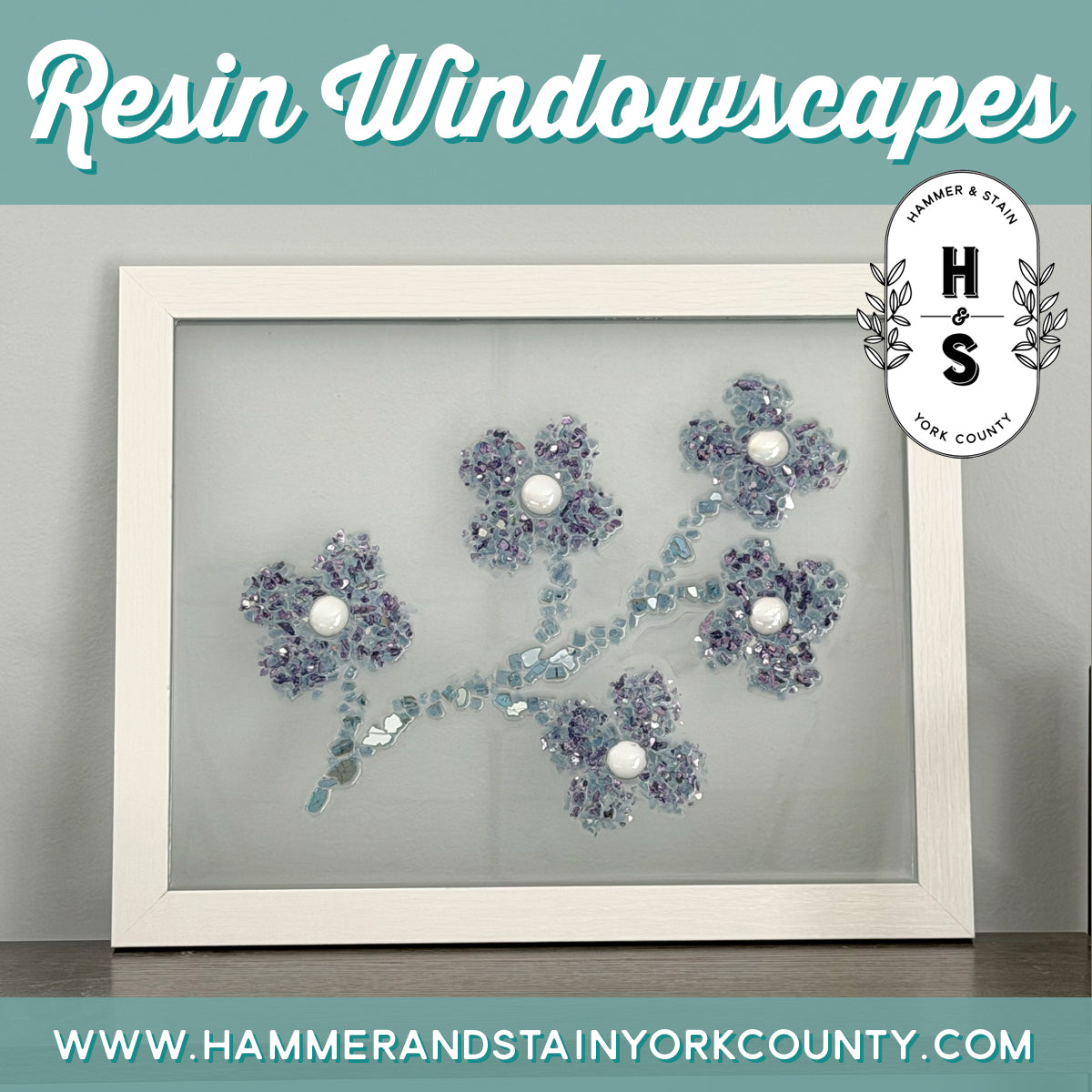 6/5/2026 - Friday (6:00pm) Resin Windowscape Workshop - TEENS WELCOME!