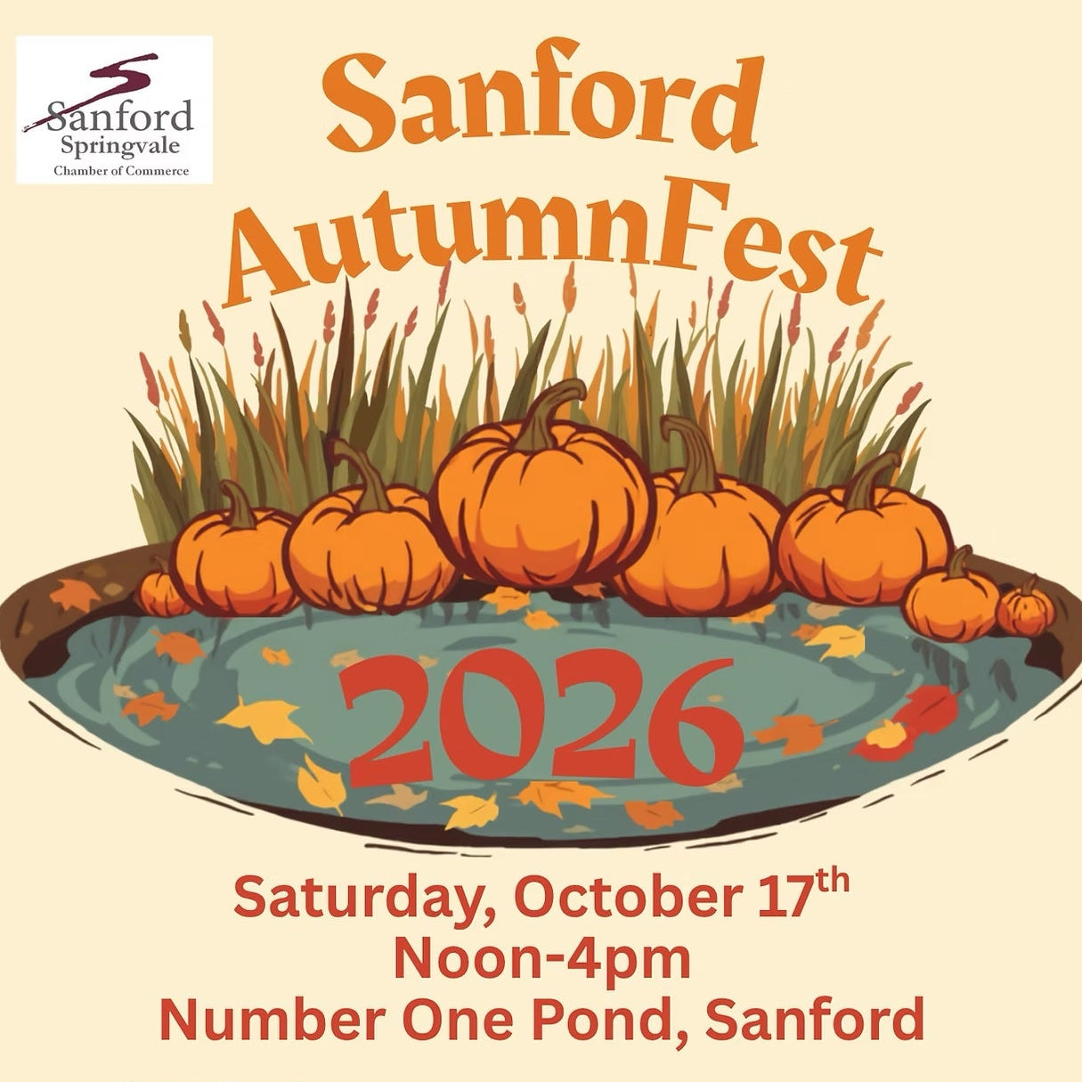 10/17/2026 - Saturday 12pm-4pm Sanford AutumnFest