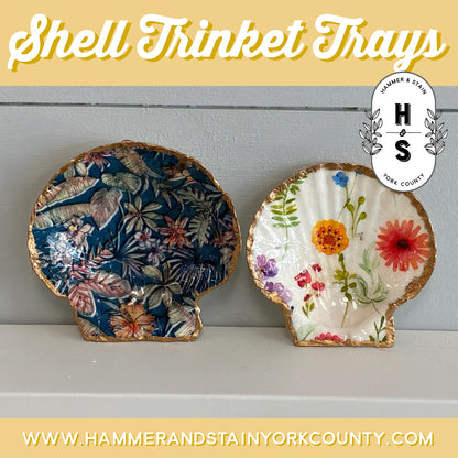8/4/2026 - Tuesday (11am) - Coastal Charm: Decoupage Shell Art - TWEENS & TEENS WELCOME