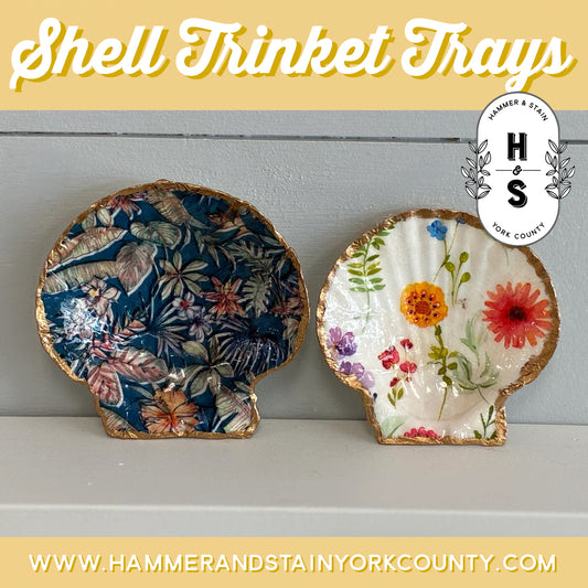 8/4/2026 - Tuesday (11am) - Coastal Charm: Decoupage Shell Art - TWEENS & TEENS WELCOME