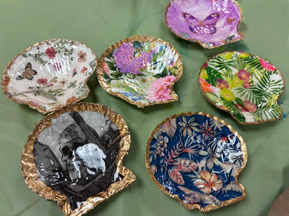 8/4/2026 - Tuesday (11am) - Coastal Charm: Decoupage Shell Art - TWEENS & TEENS WELCOME
