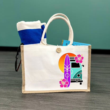 VW Van Button Tote