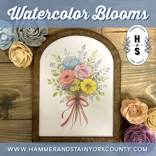 6/10/2026 - REGISTRATION CLOSED - Wednesday (6pm) - Born to Bloom: A Watercolor Bouquet Workshop - TEENS WELCOME!