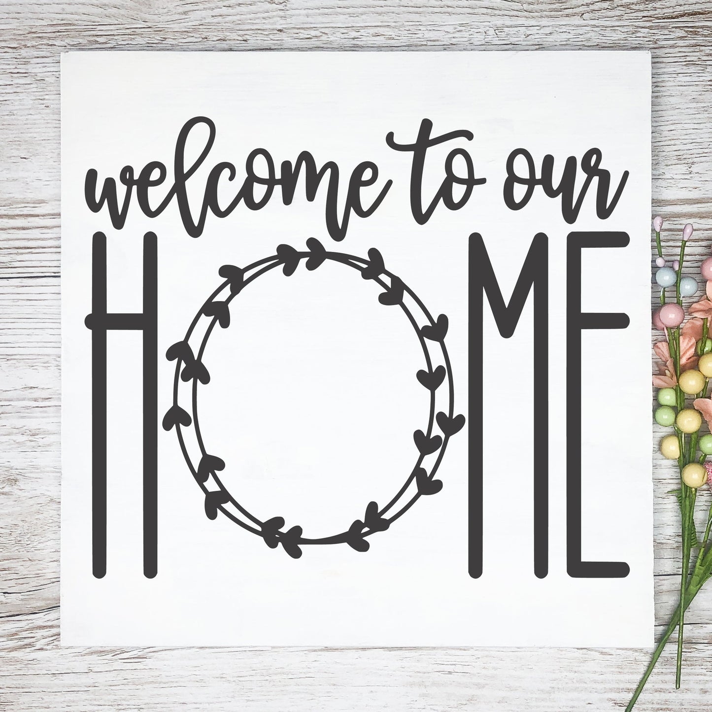 12x12 Welcome to Our Home
