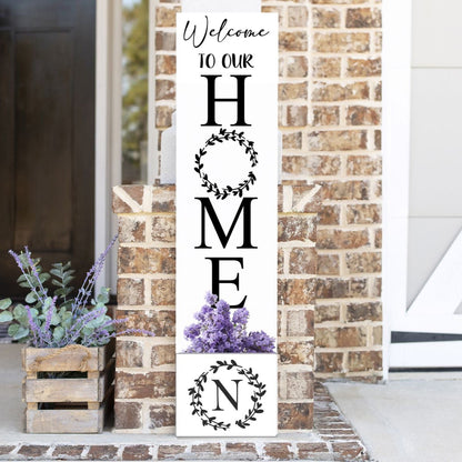Welcome to our Home w/ Wreath
