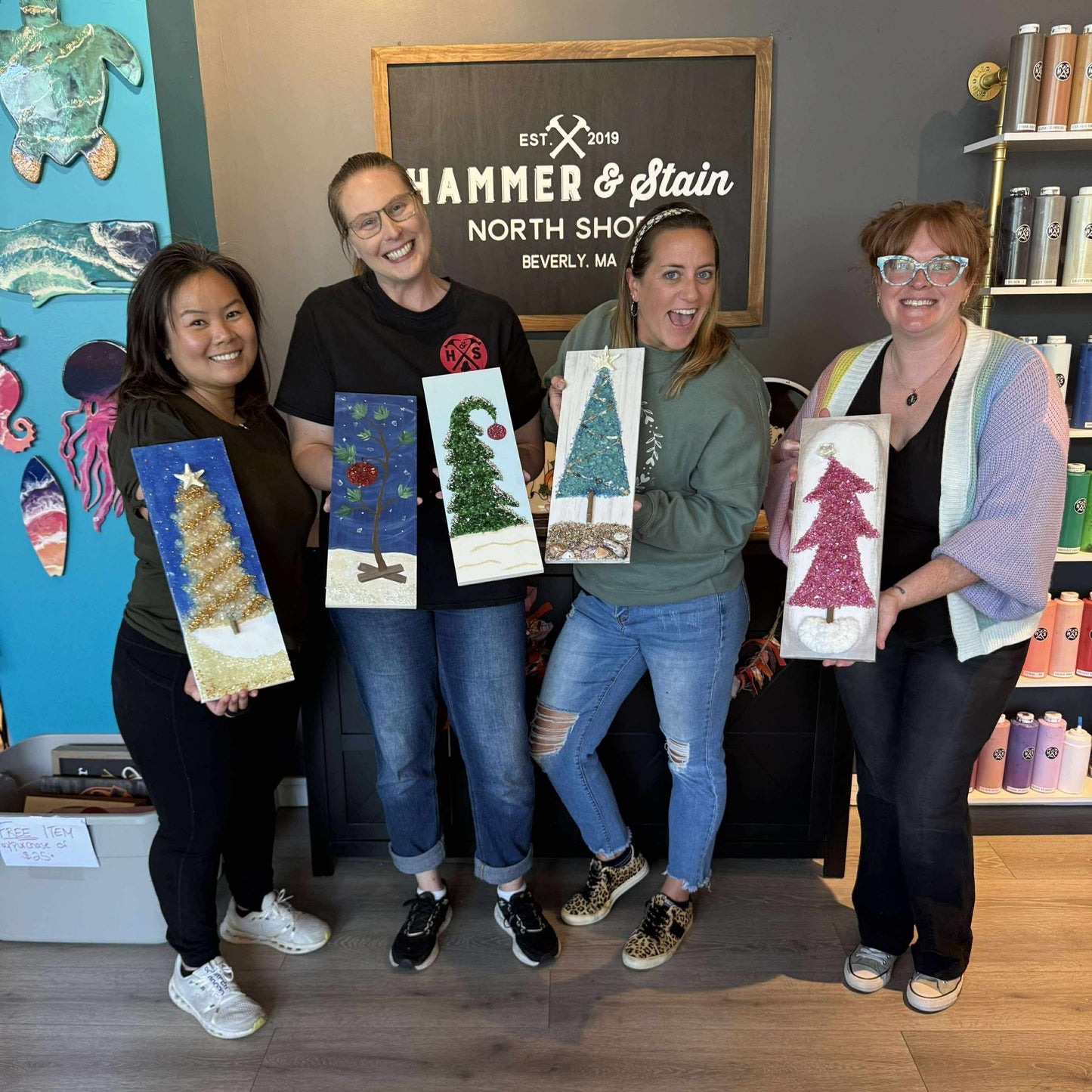 11/20/2025 - Thursday (6:00 pm) *NEW* Twinkle Trees & Festive Planks Workshop! - TEEN FRIENDLY